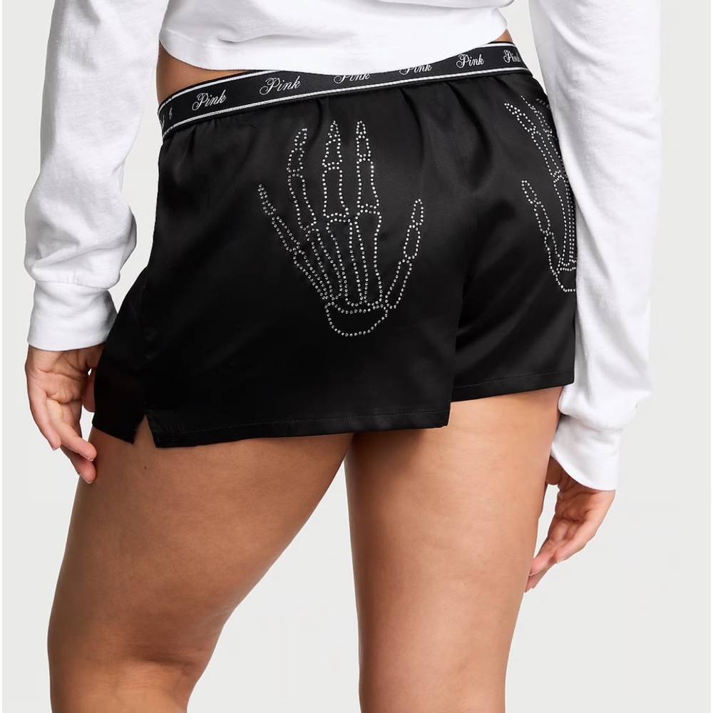 Pure Black Skelton women’s sleep shorts size XL NEW